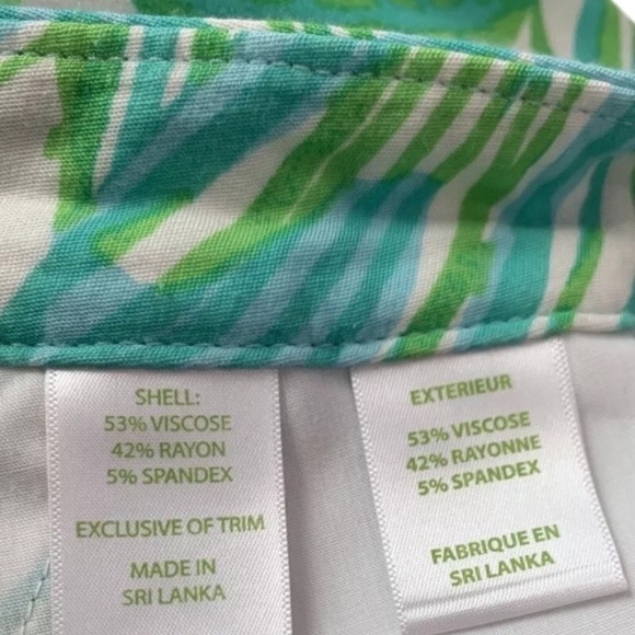 Lilly Pulitzer Palm Beach Tropical Slim Ankle
Length Cropped Pants Sz 00 - Picture 8 of 9